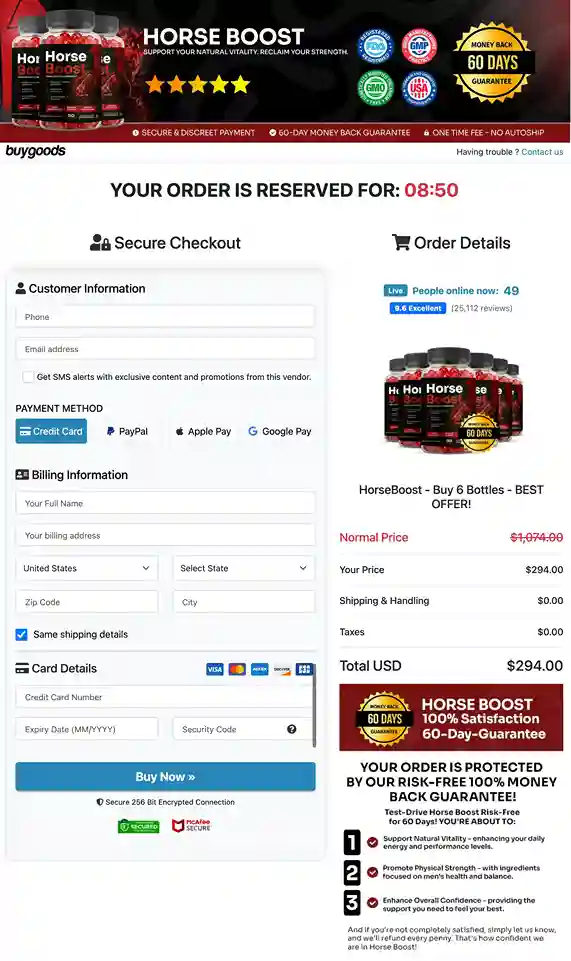 Horse Boost Secure BuyGoods Payment Options